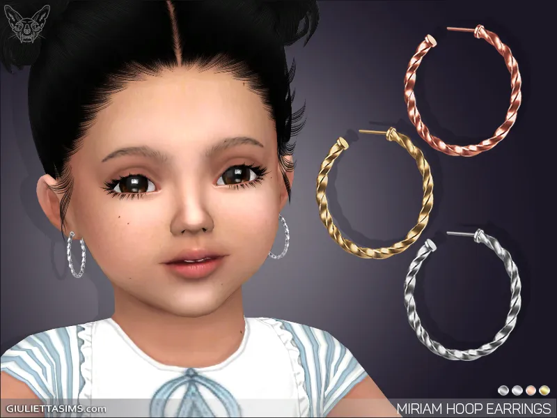 Miriam Hoop Earrings For Toddlers