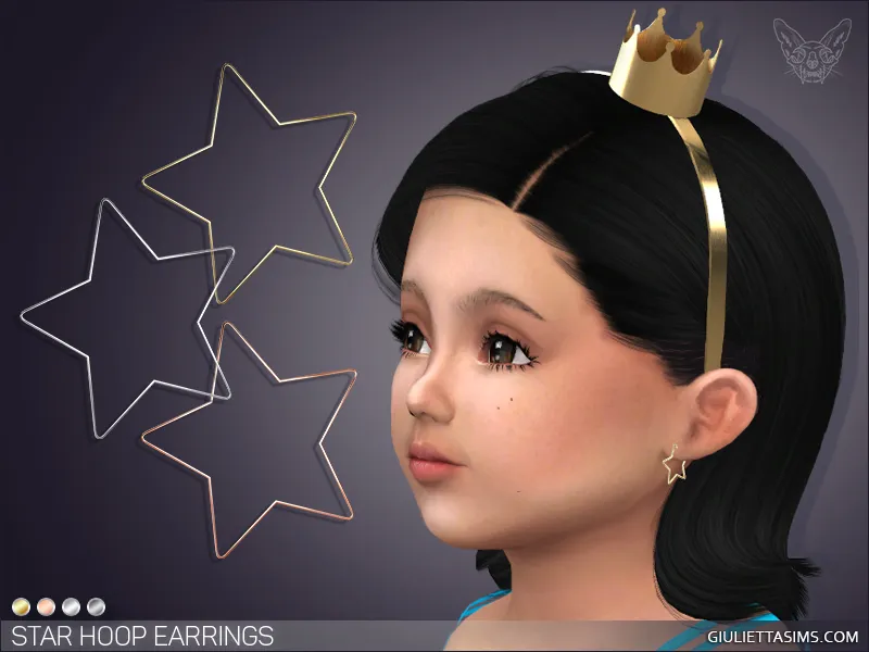 3805206.jpg Star Hoop Earrings For Toddlers - Image 1