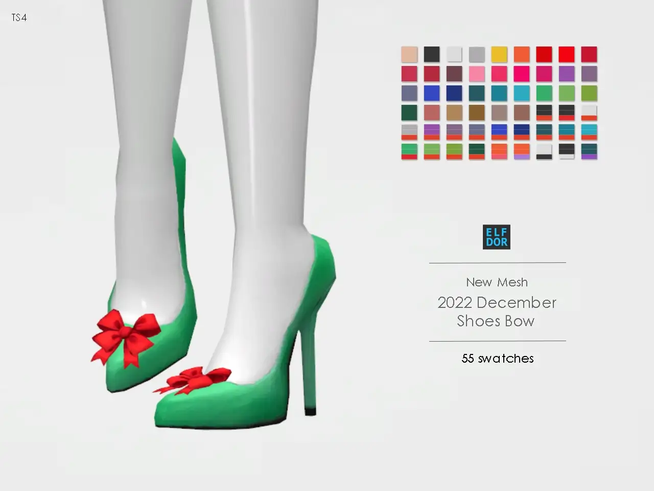 Xmas Shoes With A Bow