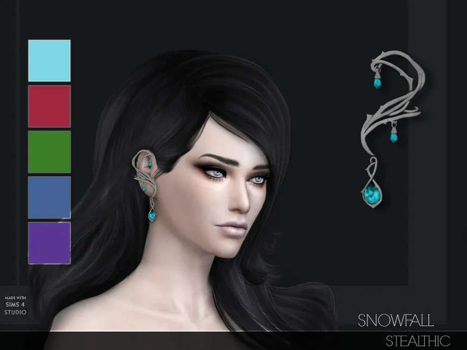 Stealthic - Snowfall Ear Cuff L