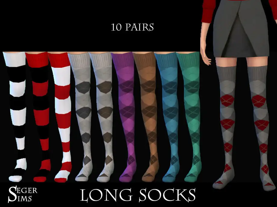 10 Pairs Long Socks