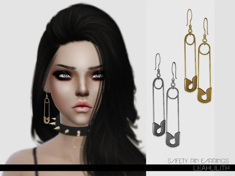 LeahLillith Safety Pin Earrings