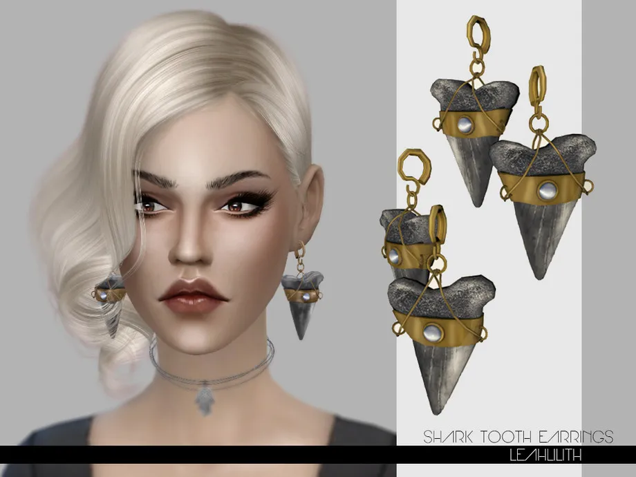 LeahLilith Shark Tooth Earrings