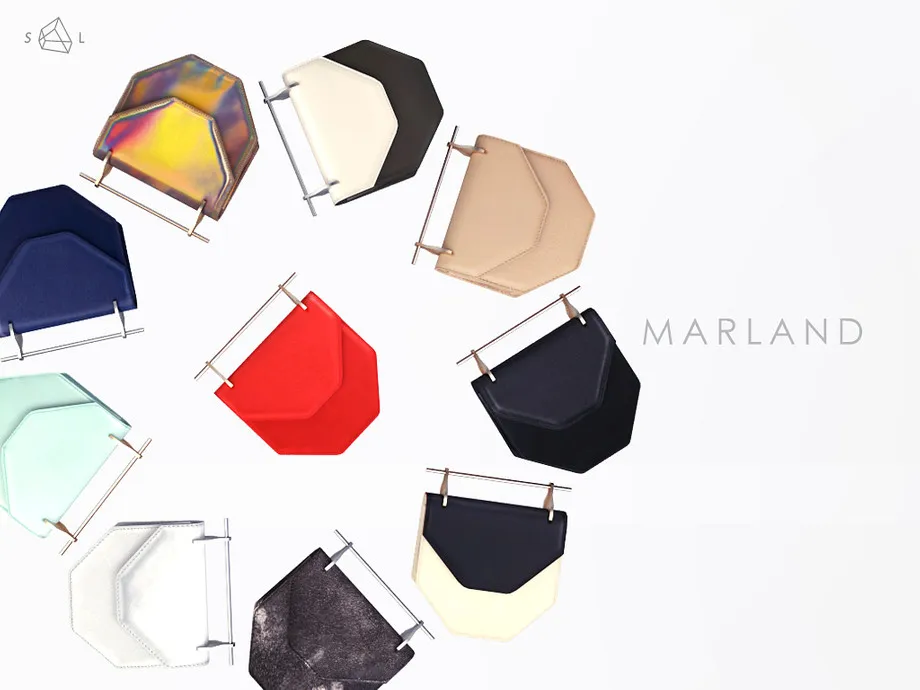 Leather Shoulder Bag & Clutch - MARLAND