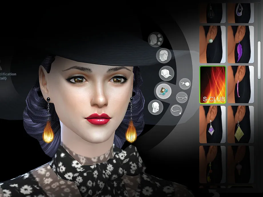 S-Club TS4 MK&WM FlammeEarring