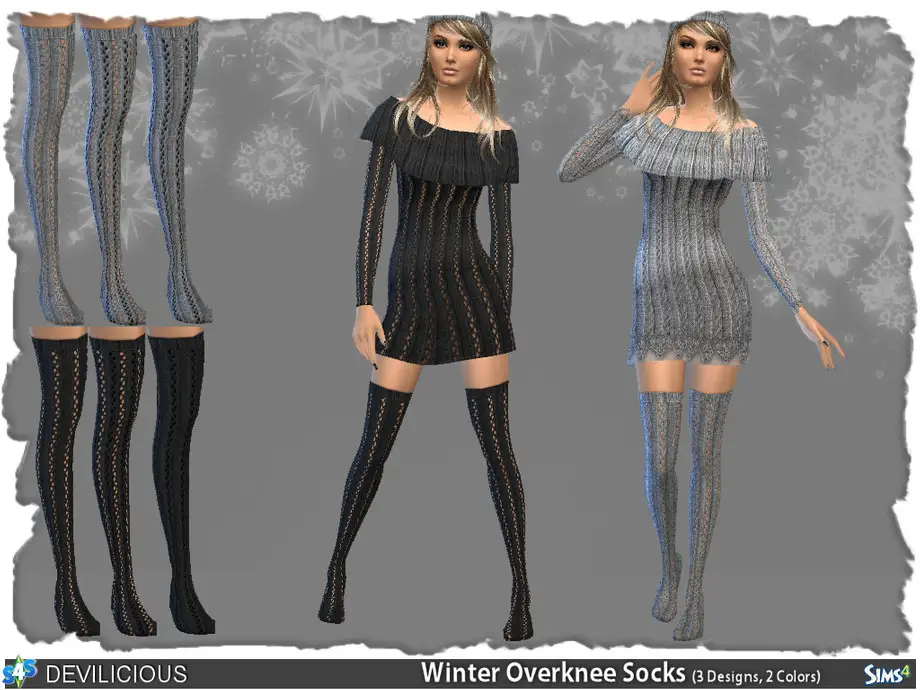 Winter Overknee Socks