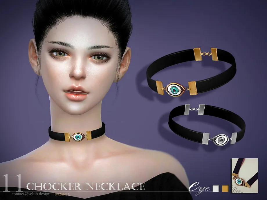 S-Club LL ts4 chocker necklace  N16