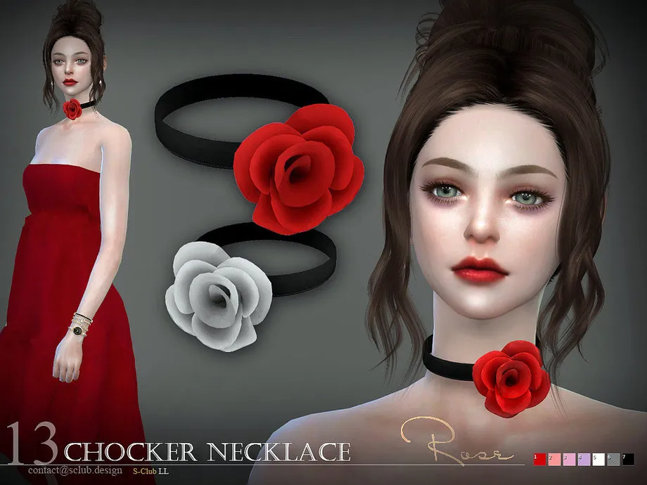S-Club LL ts4 chocker necklace  N13