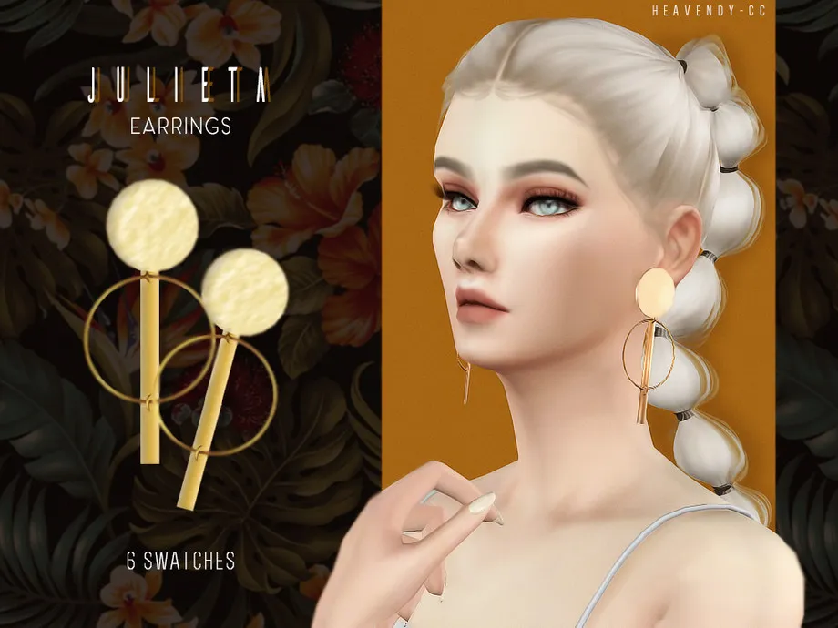 Julieta Earrings - Heavendy-cc