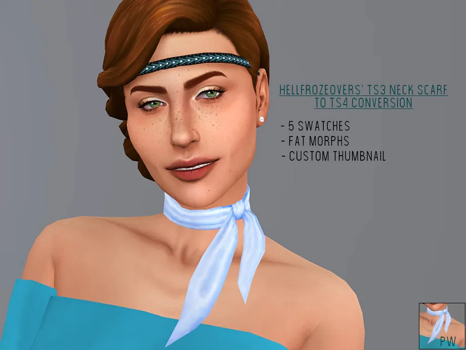TS4 Neck Scarf Converted