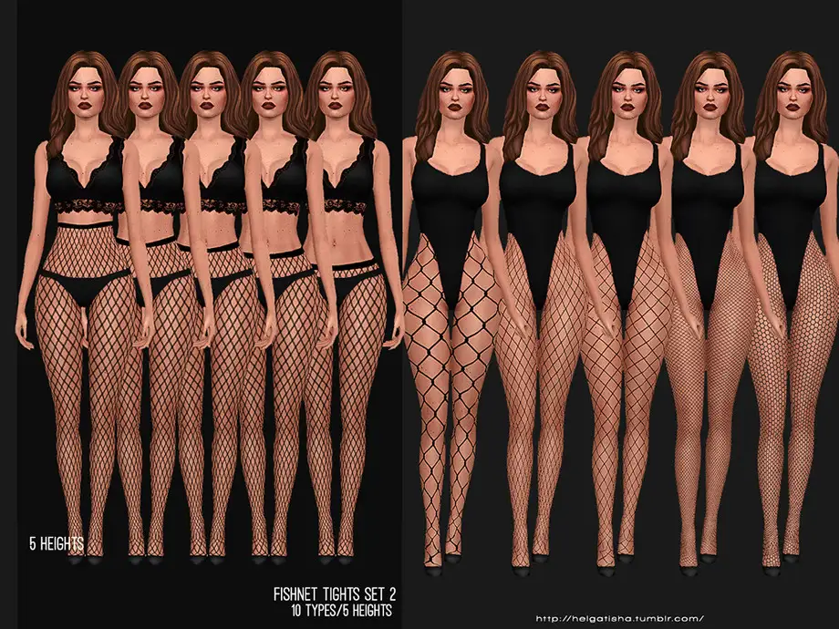 helgatisha Fishnet tights set 2