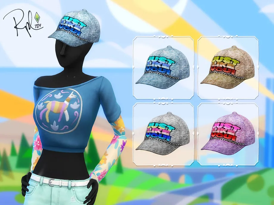 w-920h-690-3033014.jpg Just Like You Denim Cap - Image 1