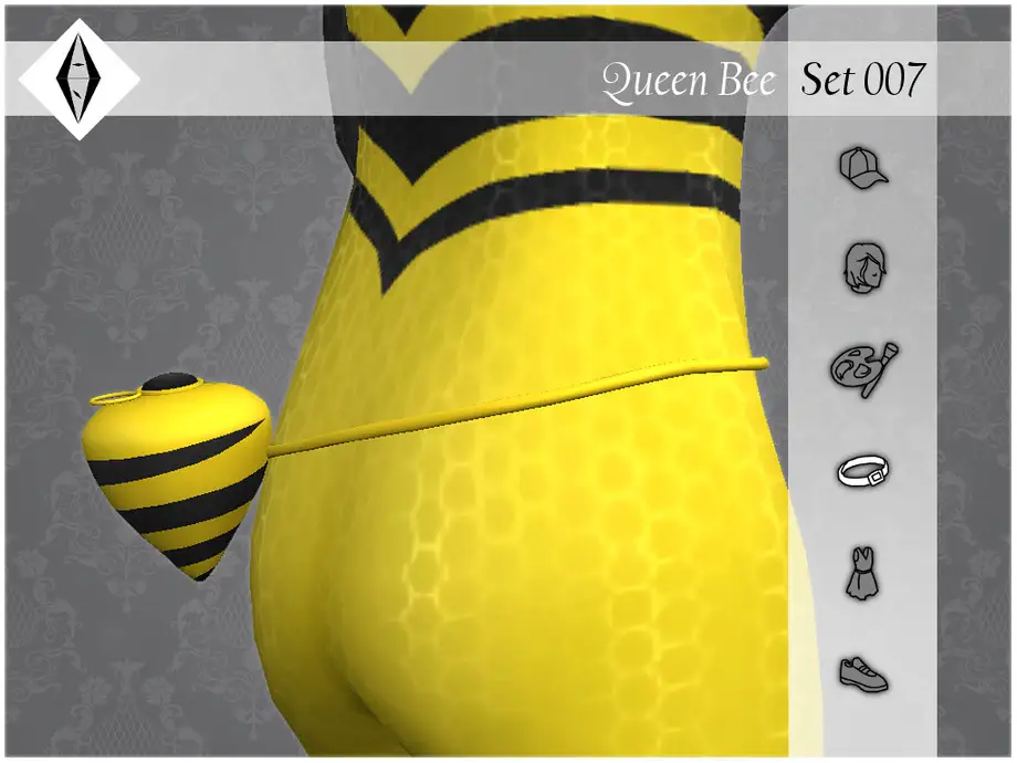 Queen Bee - Set007 - Ring - Spinning Top