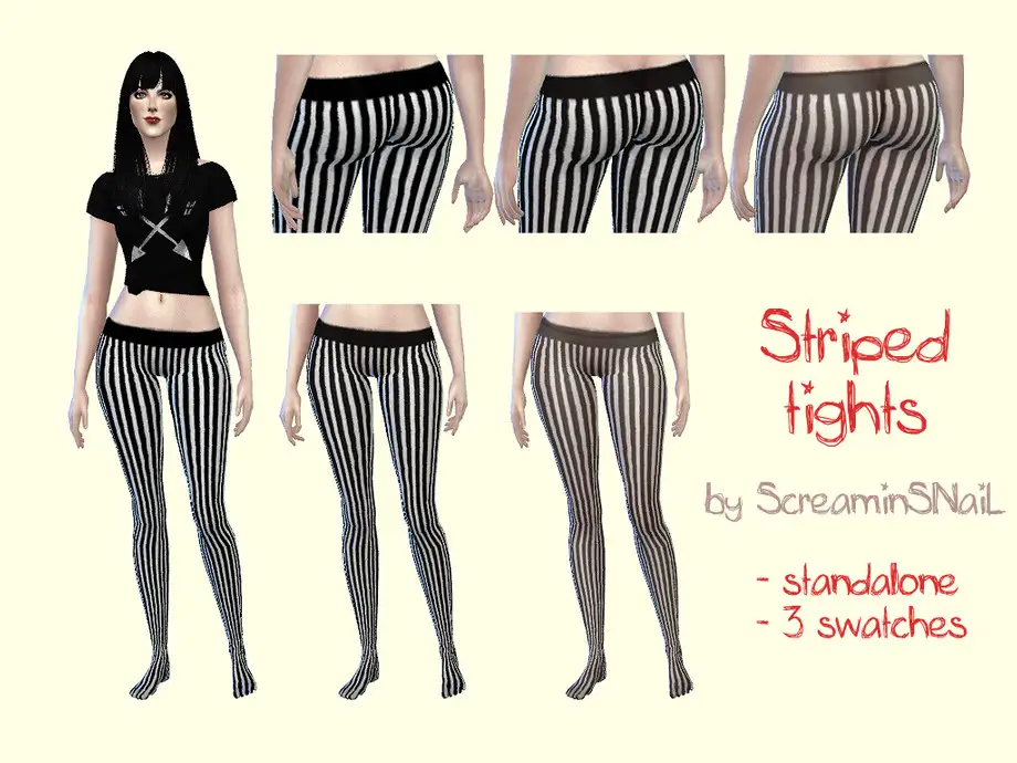 SSNL's striped tights