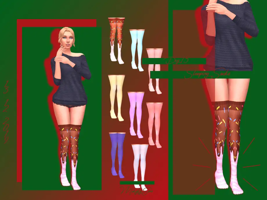 Sleeping Socks  XMAS DAY 13