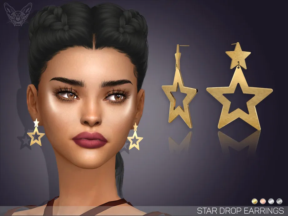 Star Drop Earrings