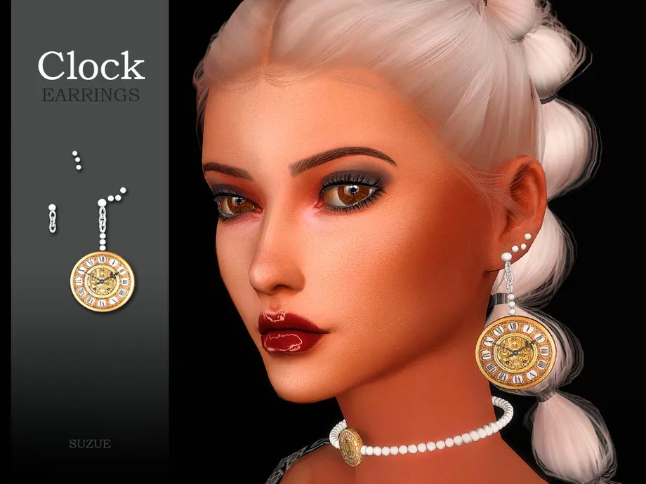 Clock Earring