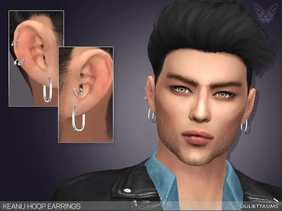 Keanu Hoop Earrings For Men