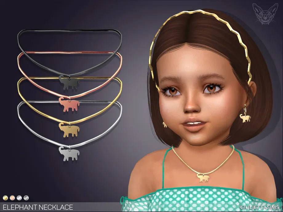 Elephant Necklace For Toddlers