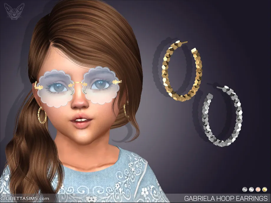 Gabriela Hoop Earrings For Toddlers