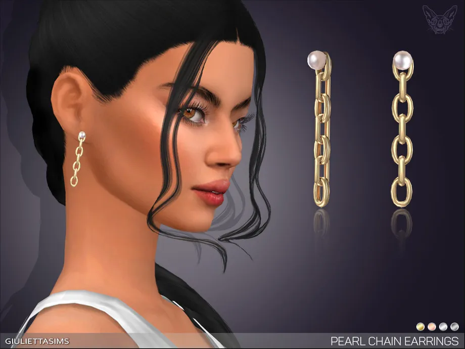 Pearl Chain Earrings