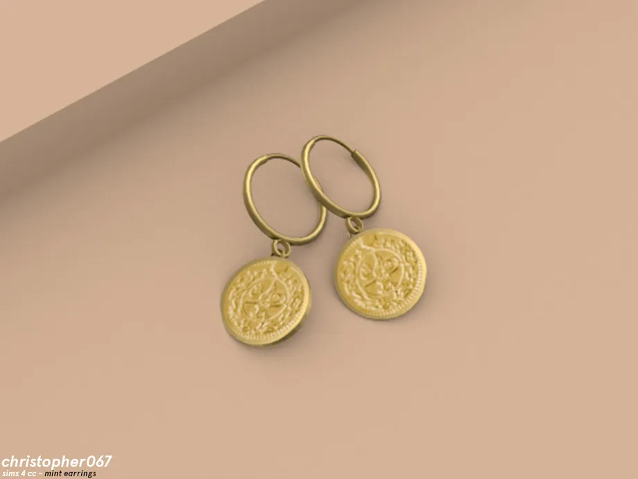 Mint Earrings / Christopher067