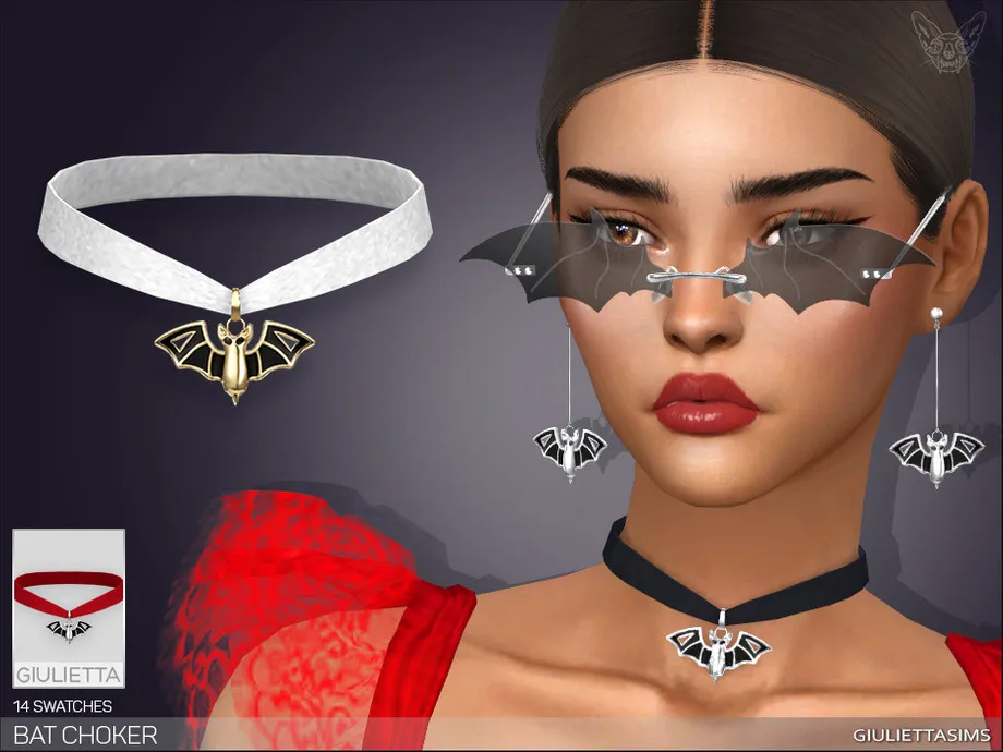Bat Velvet Choker
