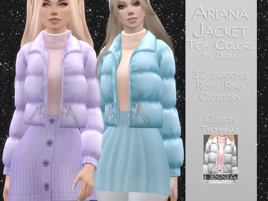 Ariana Jacket Top Colors (Accessory)