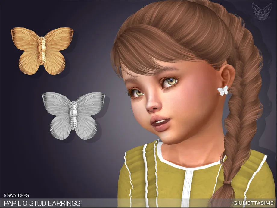 Papilio Stud Earrings For Toddlers