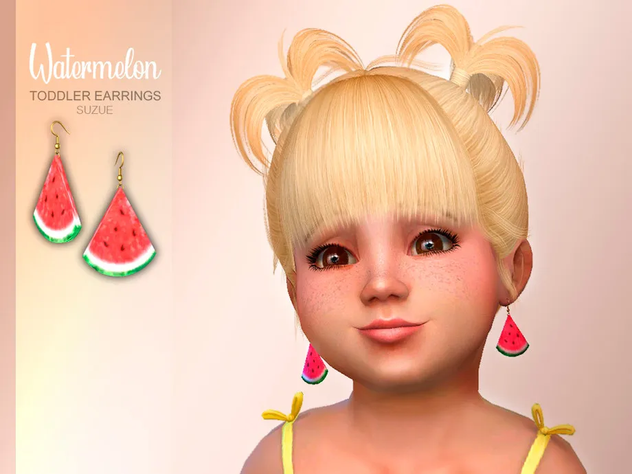 Watermelon Earrings Toddler