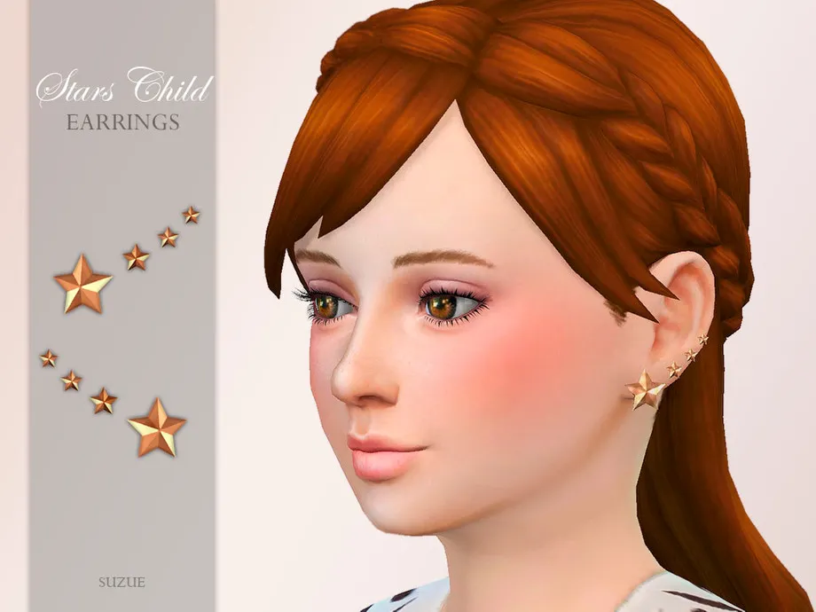 Stars Earrings Child