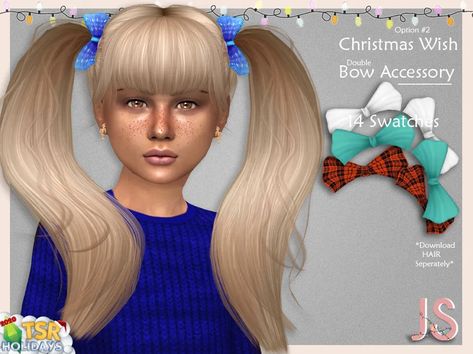 Holiday Wonderland- Christmas Wish Hair Bow Accessory (2)