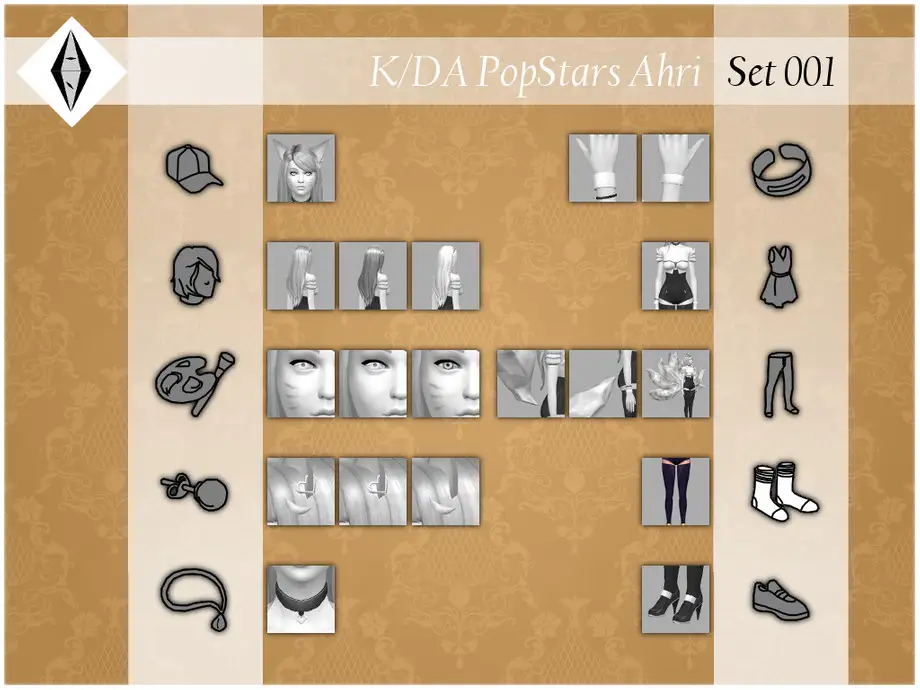K/DA PopStars Ahri - Set001 - Socks