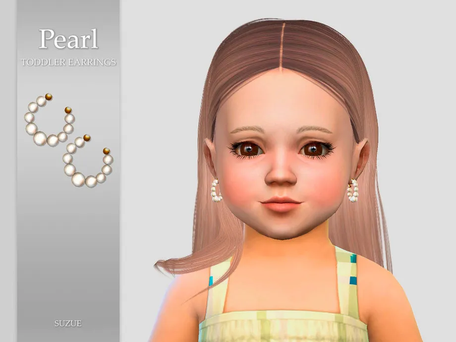 Pearl Earrings Toddler