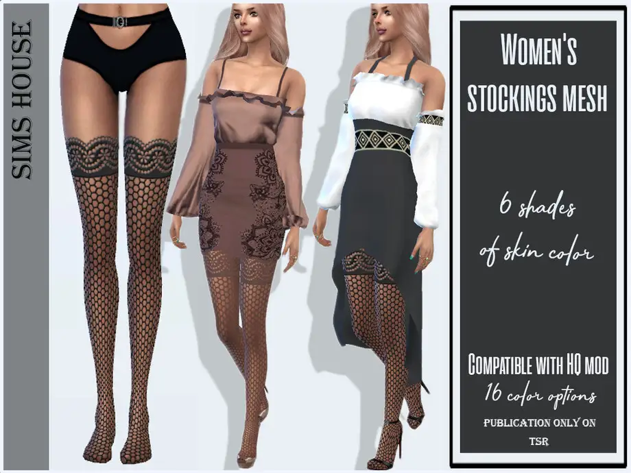 Women's stockings mesh