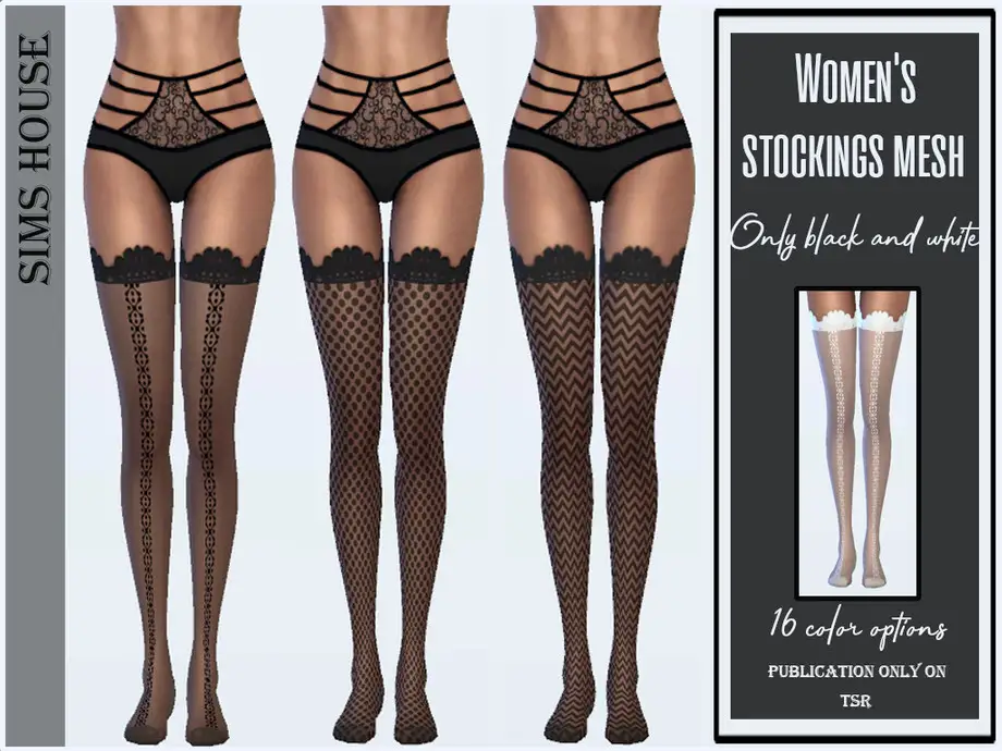 Women's stockings different pattern