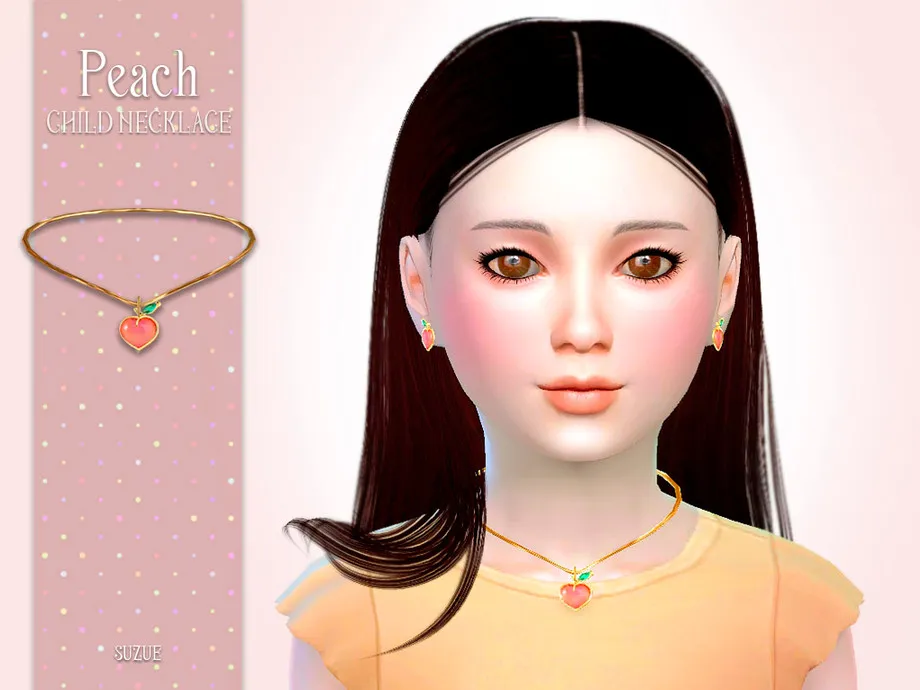 Peach Necklace Child