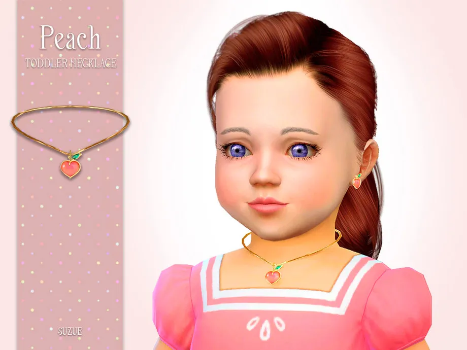 Peach Necklace Toddler