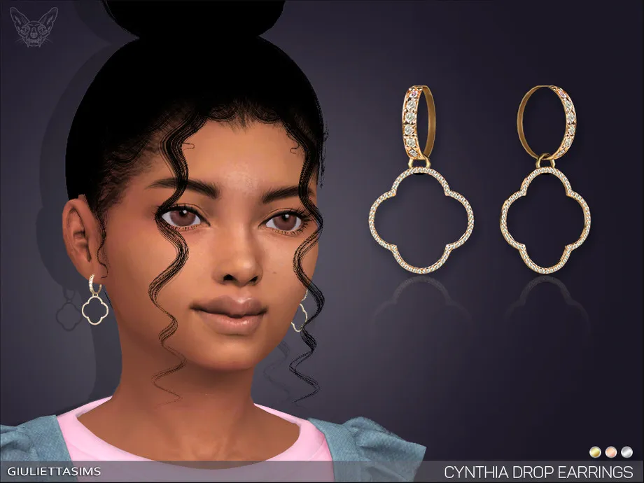 Cynthia Drop Earrings For Kids