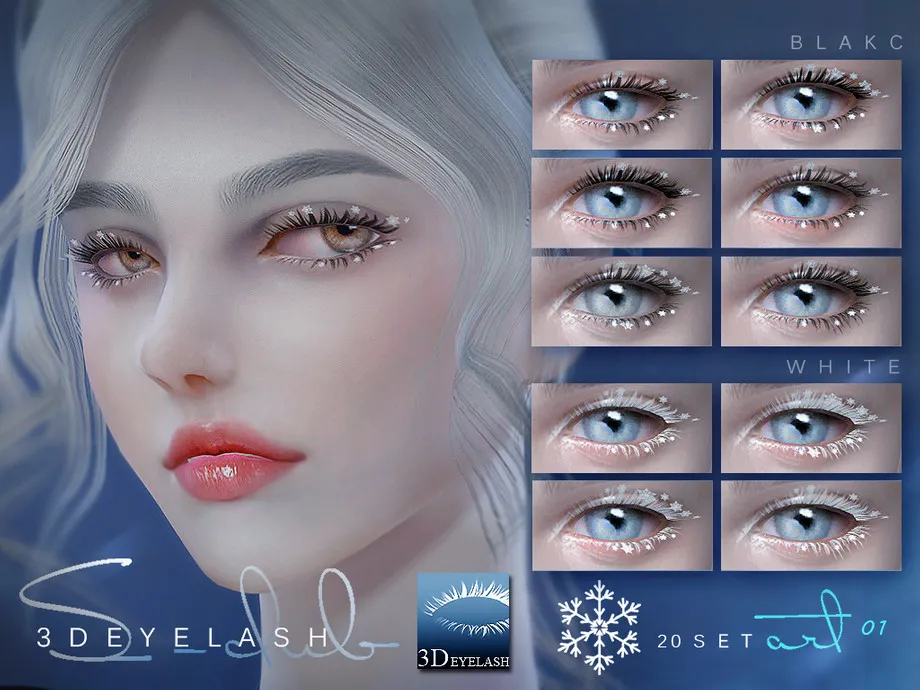 S-Club ts4 3D EYELASHES F SNOW