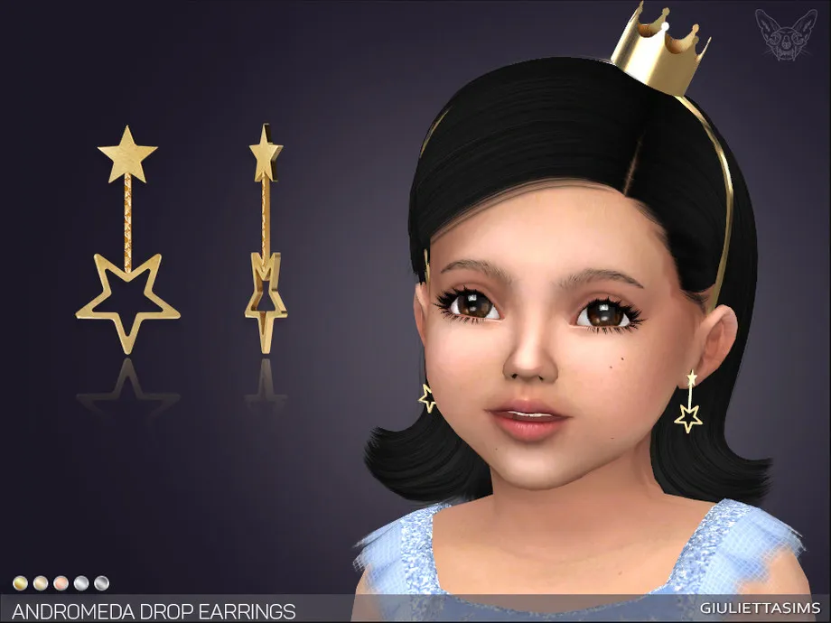 Andromeda Drop Earrings For Toddlers