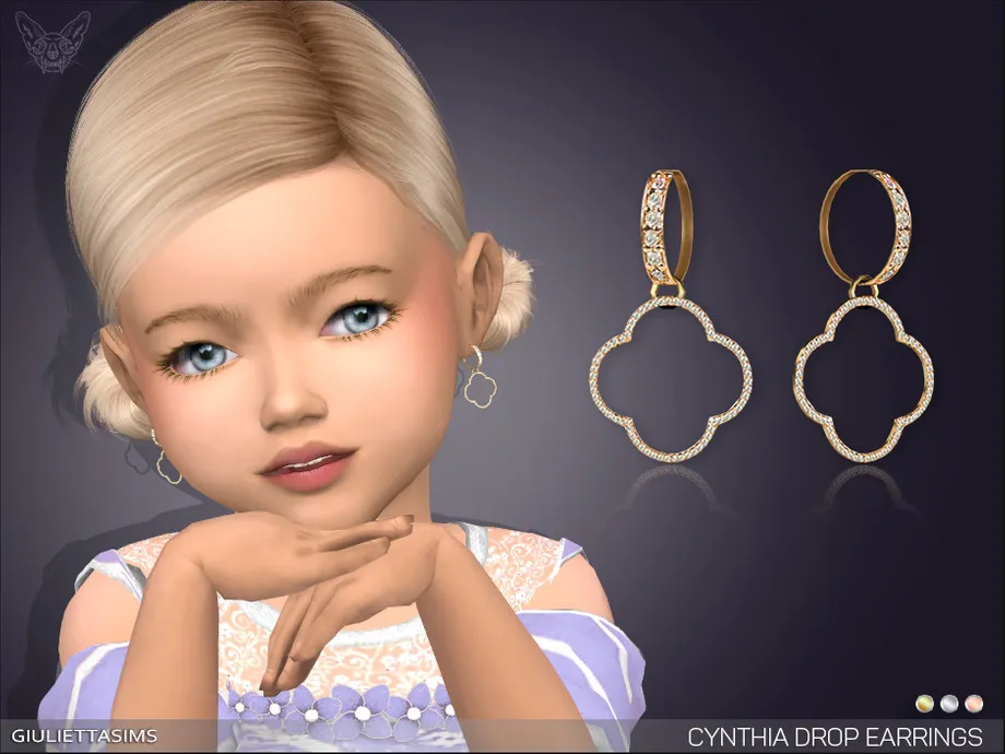 Cynthia Drop Earrings For Toddlers