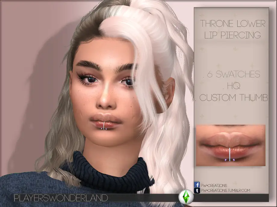 Throne Lower Lip Piercings