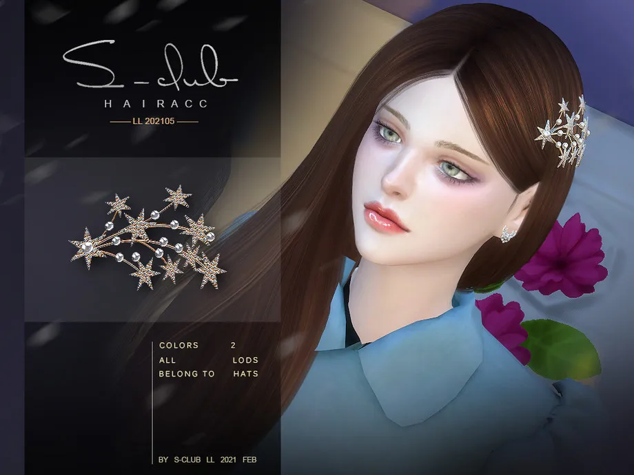 S-Club LL ts4 Hair ACC 202105