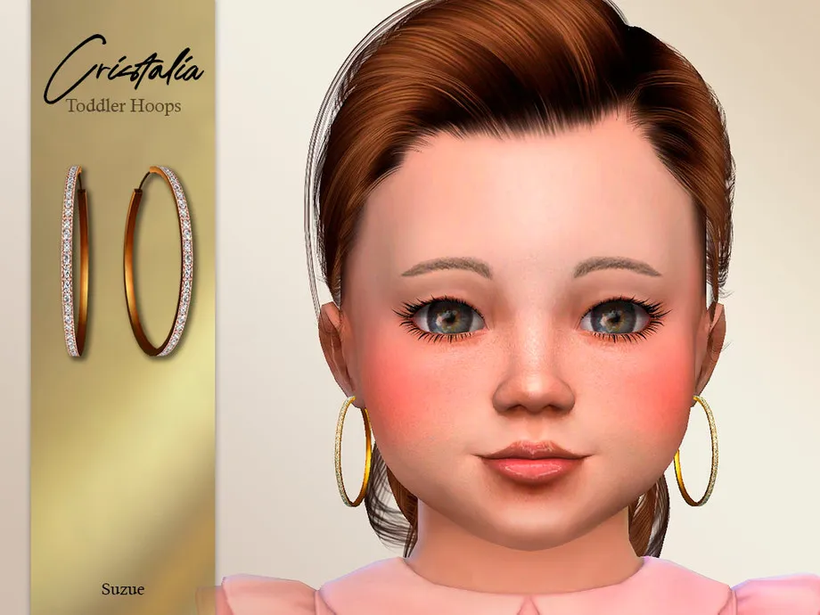 Cristalia Hoops Earrings Toddler