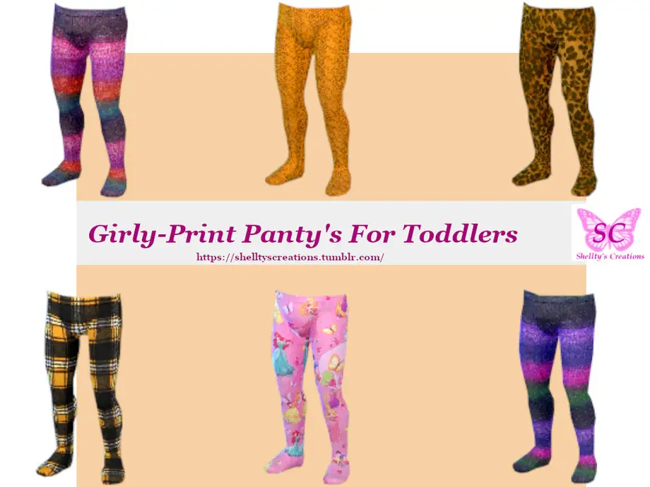 Girly-Print Panty's For Toddlers