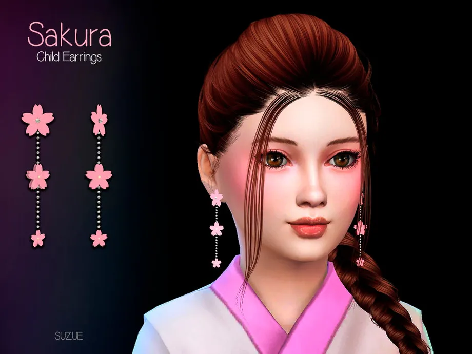 Sakura Earrings Child