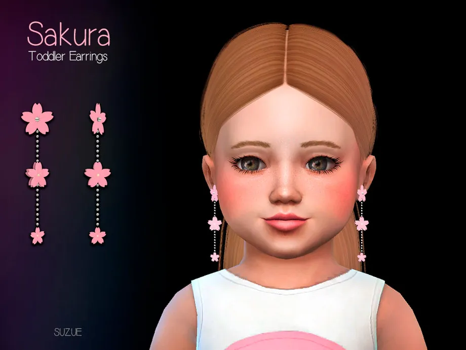 Sakura Earrings Toddler