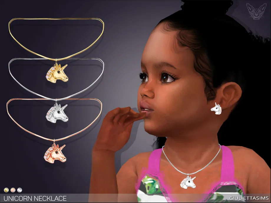 Unicorn Necklace For Toddlers