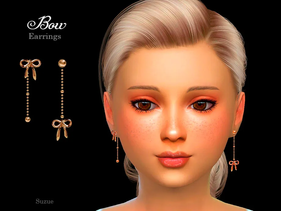 Bow Earrings Child